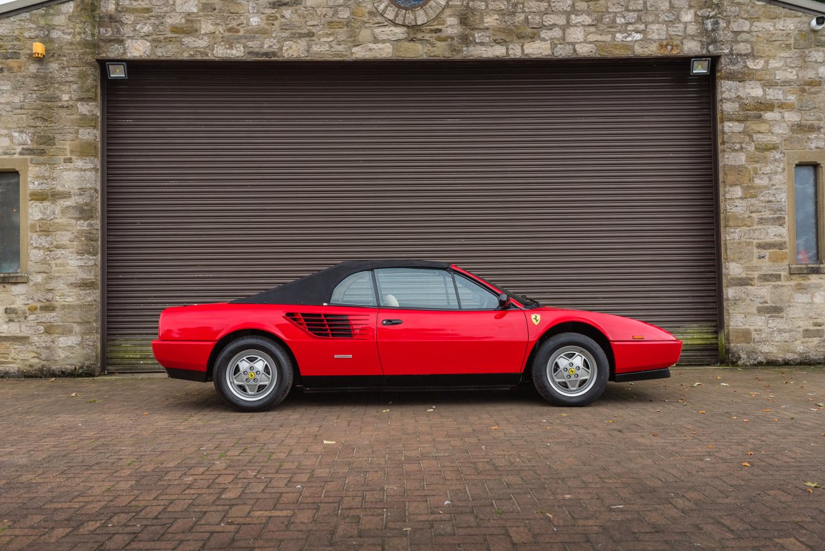 1987 Ferrari Mondial T Cabriolet Drivers Side Roof Up