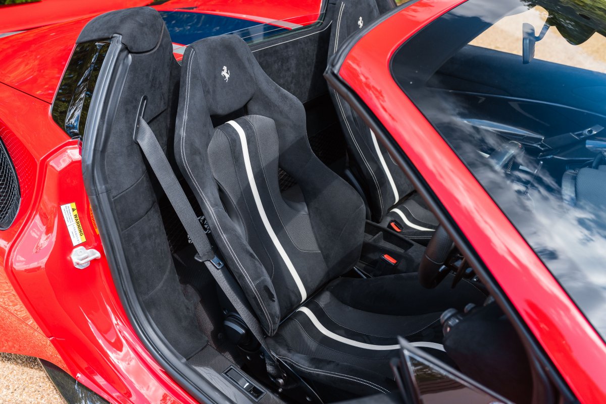 2020 Ferrari 488 Pista Spider Drivers Seat