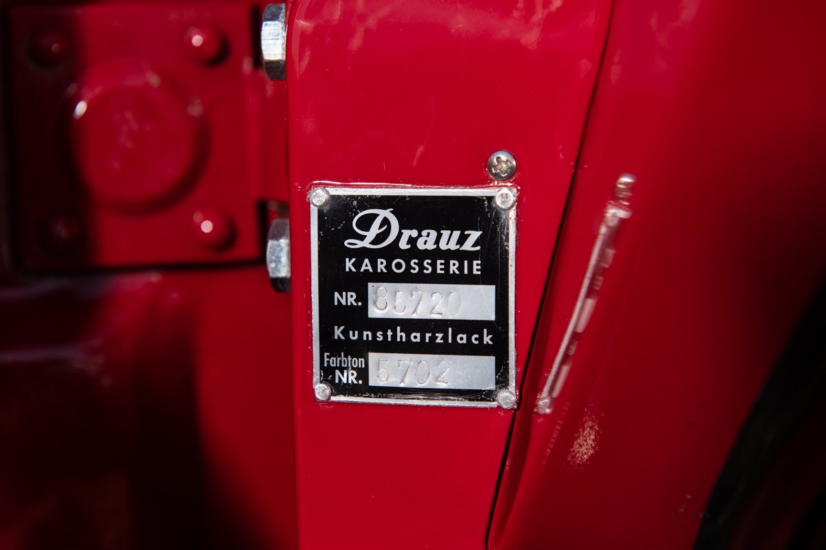1959 Porsche 356A Convertible D Chassis Number