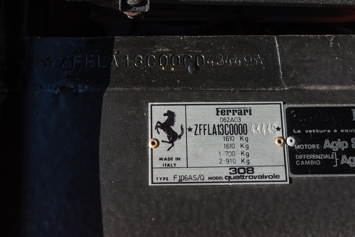 1983 Ferrari 308 GTS QV For Sale