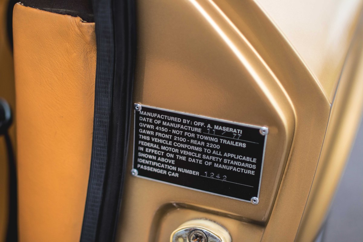 1978 Maserati Khamsin For Sale